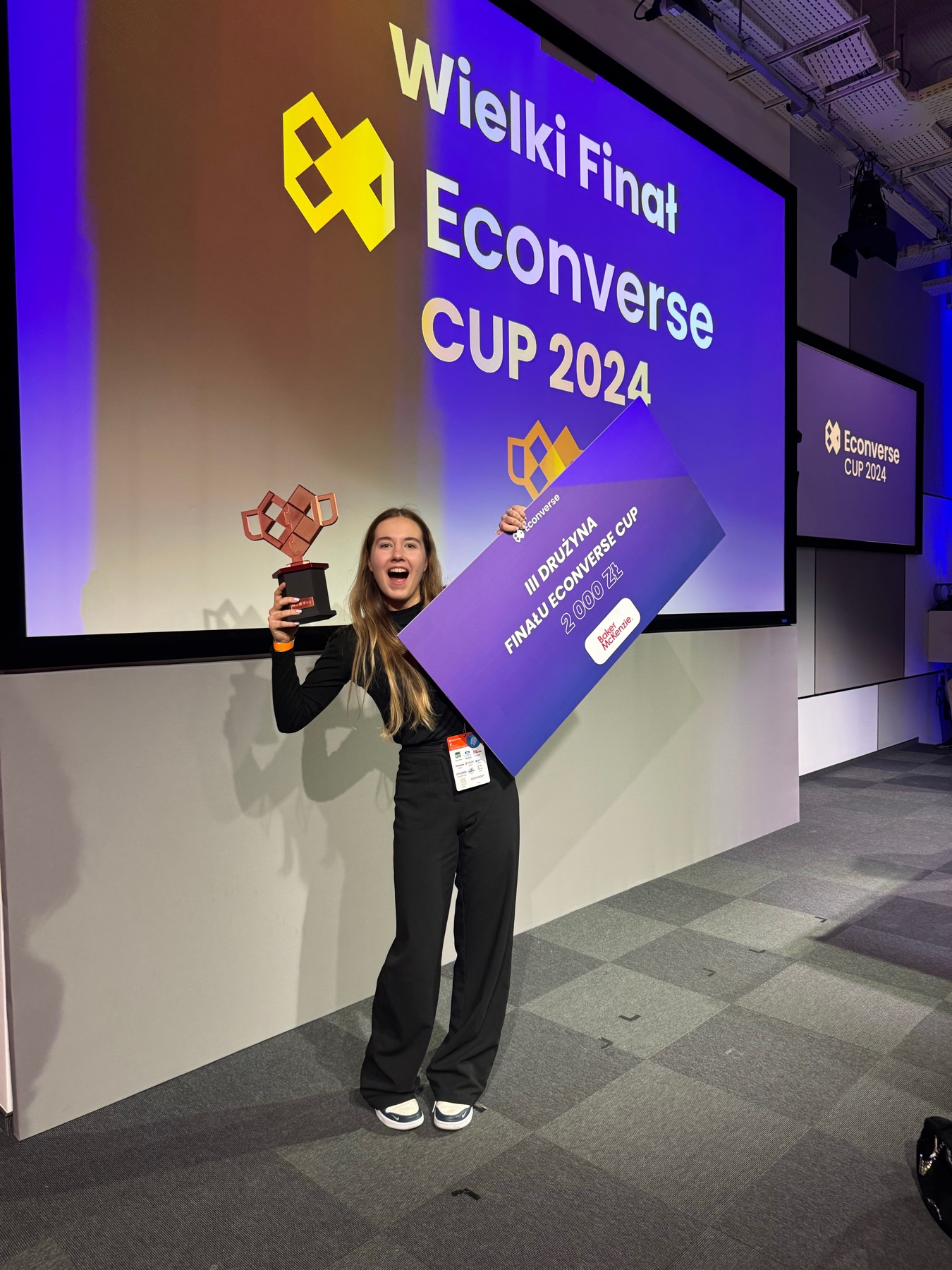 Michalina podczas finału Econverse Cup